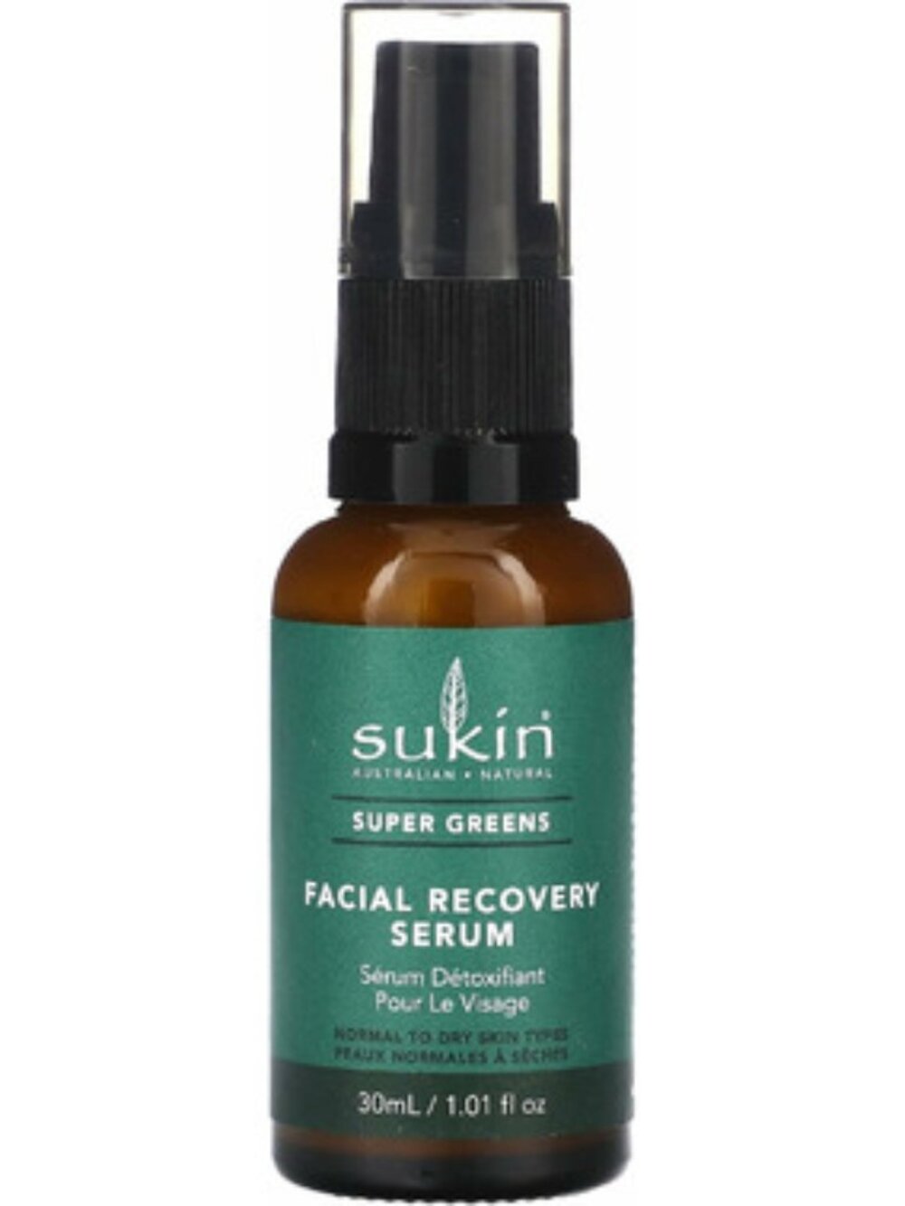NEW sukin Super Greens Facial Recovery Serum | 30ml